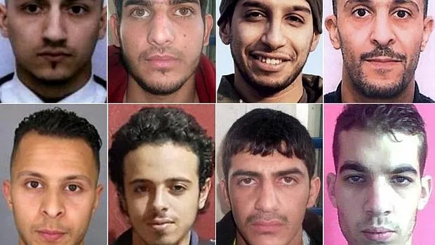 Los ocho terroristas identificados con relación al atentado de París