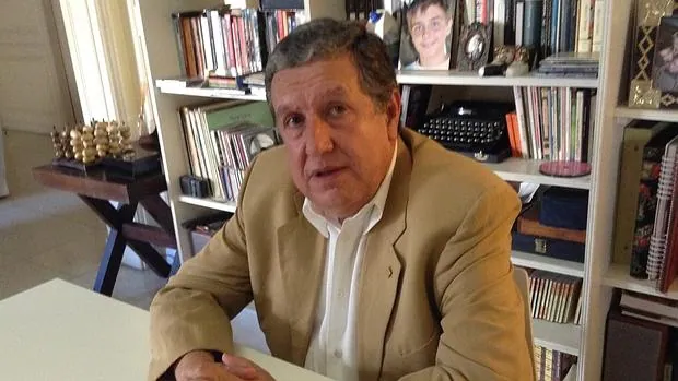 Ramón Puerta, durante la entrevista en Buenos Aires