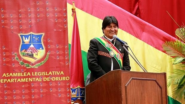 El presidente boliviano, Evo Morales, en una intervención ante la Asamblea departamental de Oruro