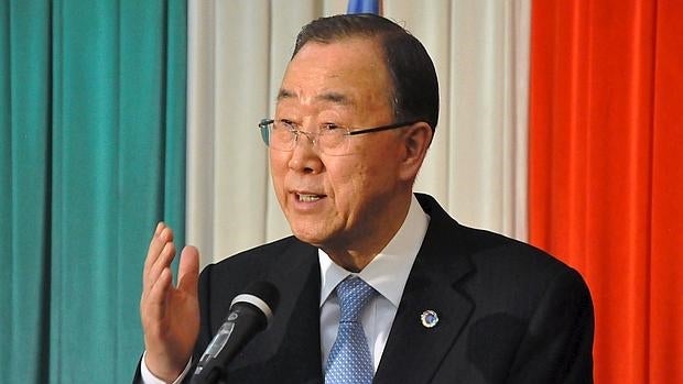 El secretario general de la ONU, Ban Ki-moon, durante una reciente visita a Juba, en Sudán del Sur