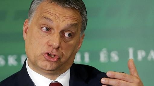 Viktor Orban, primer ministro de Hungría, en un acto con empresarios la semana pasada en Budapest