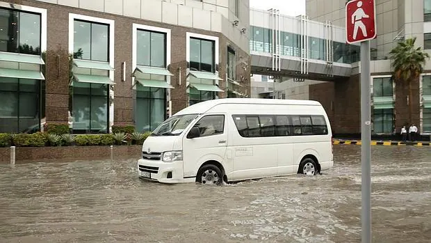 Inundaciones en Dubái, en Emiratos Árabes Unidos