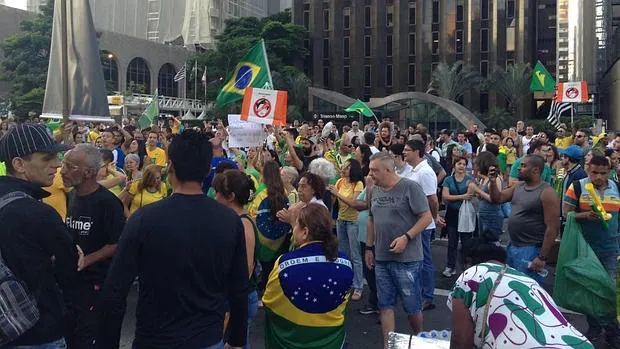 Las protestas en Sao Paulo