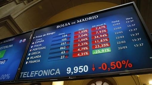 La Bolsa de Madrid ha llegado a registrar en la apertura pérdidas importantes