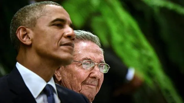 Obama y Castro en Cuba