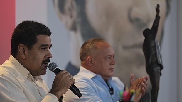 El presidente, Nicolás Maduro, y el expresidente de la Asamblea Nacional, Diosdado Cabello