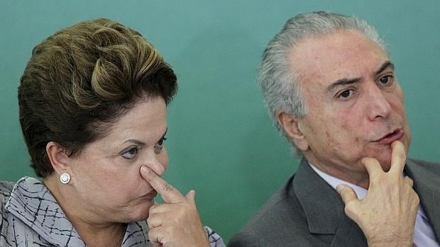 Rousseff y Temer, en Brasilia en 2012