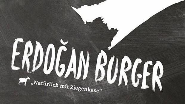 Imagen publicitaria con que el restaurante «Urban Burgery» anunciaba su nuevo producto: la «hamburguesa Erdogan»