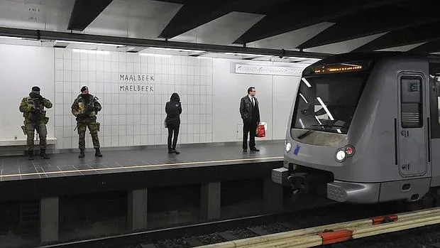 La estación de metro de Maelbeek, escenario de los atentados de Bruselas
