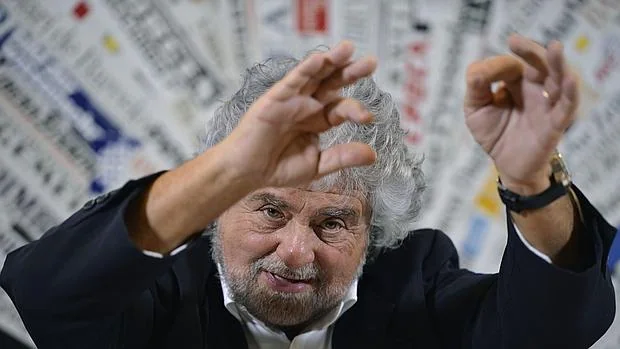 El líder del movimiento Cinco Estrellas durante una rueda de prensa, el pasado 18 de diciembre en Roma