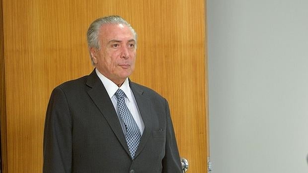 El presidente interino de Brasil, Michel Temer