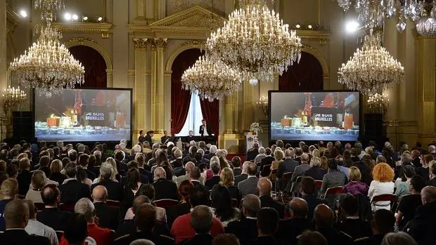 Un momento de la ceremonia celebrada en Bruselas