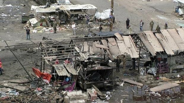 La estación de autobuses de Tartús después de los atentados
