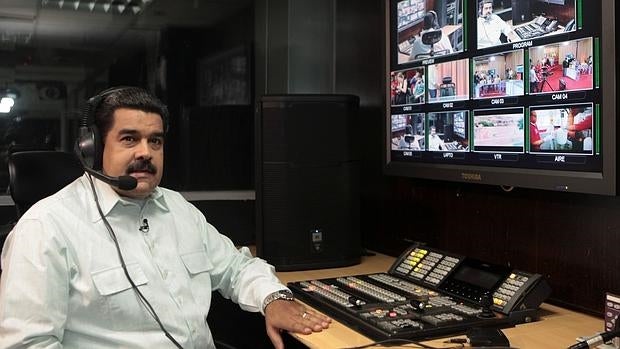 El presidente Nicolás Maduro, durante su programa «En contacto con Maduro», este martes en Caracas