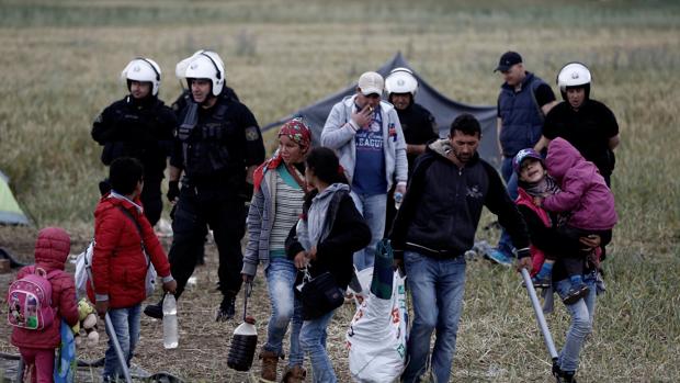 Evacuación de refugiados en Idomeni el pasado mayo