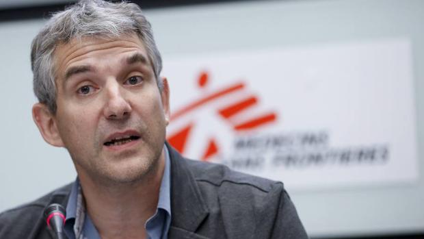 Oberreit ofrece una rueda de prensa para anunciar que MSF ya no recibe fondos de la Unión Europea