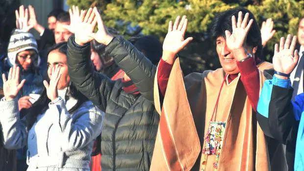 Evo Morales, durante la celebración ayer del Año Nuevo Andino Amazónico 5524