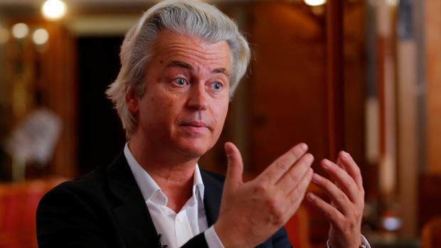 El líder del Partido de la Libertad holandés, Geert Wilders, este lunes en una entrevista
