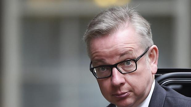 Michael Gove, a su llegada al último consejo de ministros en Downing Street