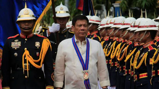 Rodrigo Duterte en su sesión de investudira el pasado 1 de julio en Manila, Filipinas