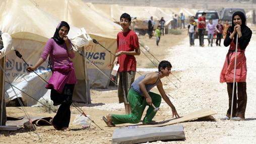 Campo de refugiados de Zaatari, en Jordania