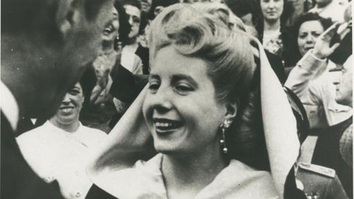 Evita Perón en una foto de archivo