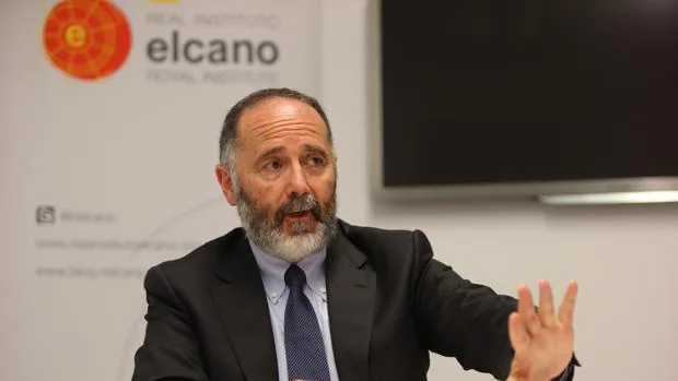 Fernando Reinares, autor del informe del Instituto ElCano «Estado Islámico en España», durante la entrevista con ABC