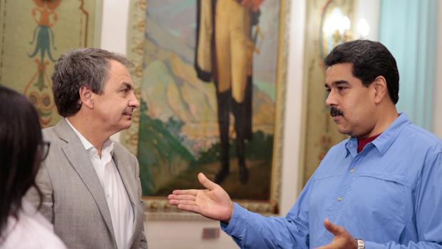 El expresidente español en su última visita a Caracas el pasado 13 de julio, cuando se reunió con el presidente venezolano