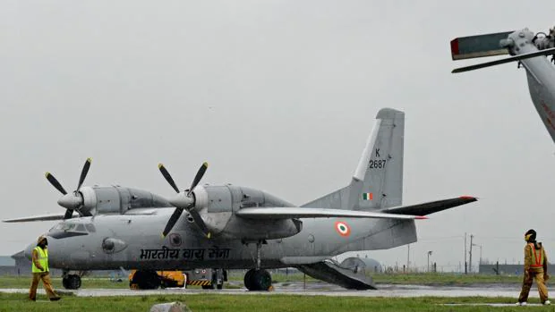 Un avión militar AN-32 en 2014
