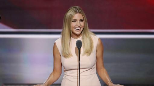 Ivanka ayer durante su discurso en la Convención Republicana