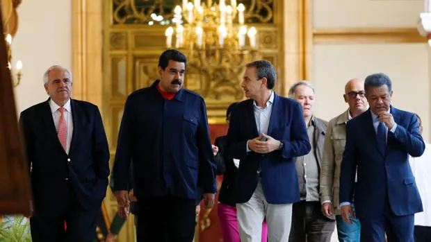 Maduro y Zapatero conversan en su encuentro el jueves en Miraflores