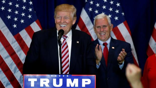 Trump sonríe durante un momento de su intervención en la Convención Repubilcana la semana pasada en Cleveland, Ohio