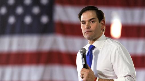 El ex candidato republicano Marco Rubio en un acto de campaña en Sarasota, Florida, el pasado mes de marzo