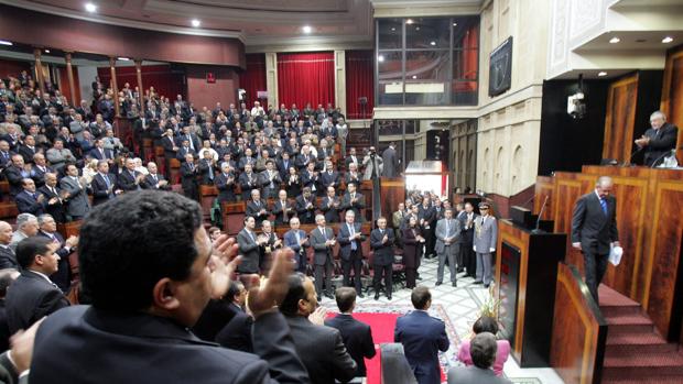 El parlamento marroquí en una foto de archivo tras la visita del Rey Juan Carlos I en 2005