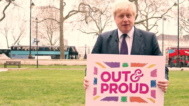 Captura de un vídeo de Youtube en el que Johnson animaba a la comunidad gay a votar por el Brexit