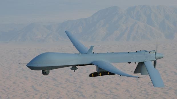Un dron norteamericano en la frontera entre Afganistán y Pakistán