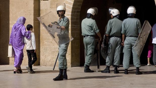 Agentes de la policía marroquí en Rabat en una foto de archivo