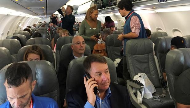 Pasajeros con destino Santa Clara del vuelo de JetBlue Airways que ha partido desde Florida