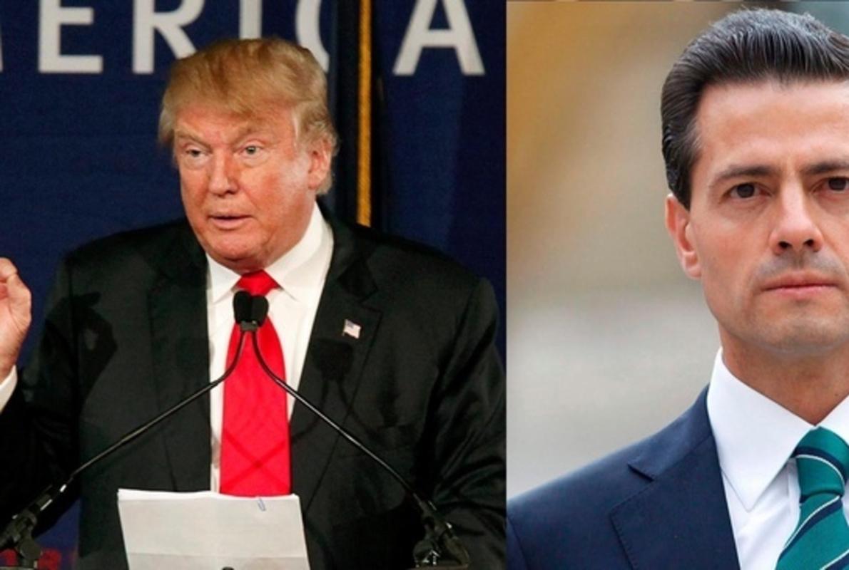 Donlad Trump (izquierda) y Enrique Peña Nieto