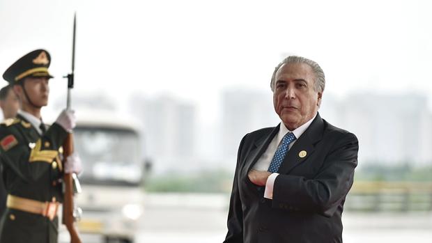 El presidente brasileño, Michel Temer, este lunes durante la cumbre del G-20 celebrada en China