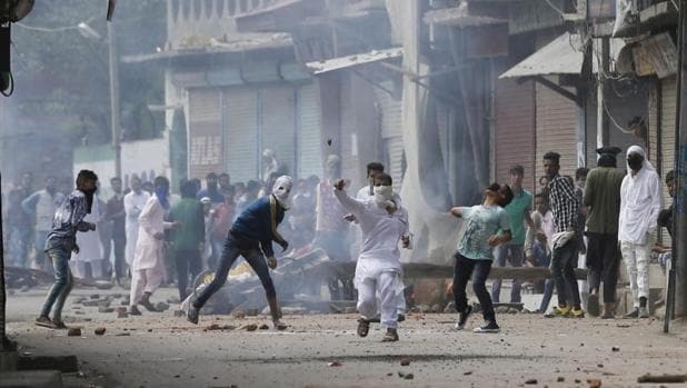 Disturbios en Cachemira hace varios días