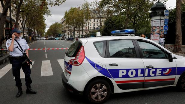 Imagen del despliegue policial del pasado sábado en París por una falsa alerta terrorista