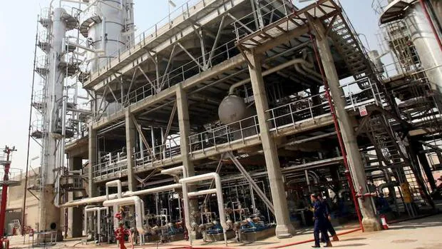 Una refinería de petróleo en Bagdad