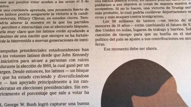 El editorial de «The New York Times» escrito en español y dirigido a los latinos