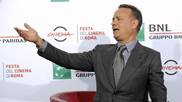El actor estadounidense Tom Hanks posa en el Festival de Cine de Roma