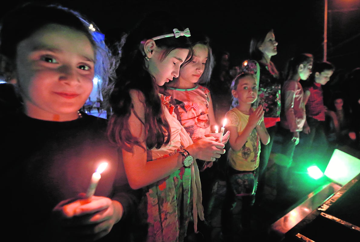 Celebración cristiana en Erbil por la caída de Qaraqosh