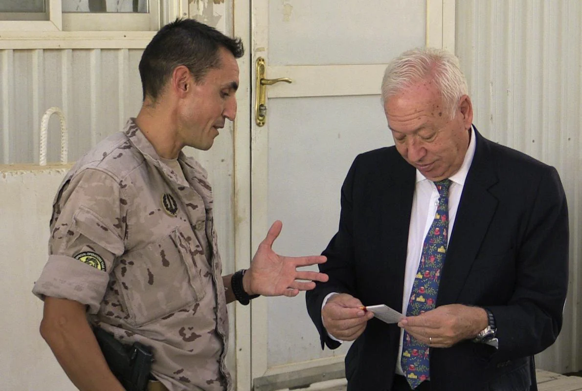 García-Margallo comprobó hoy en Bagdad el trabajo realizado por el mando de las fuerzas especiales militares españolas