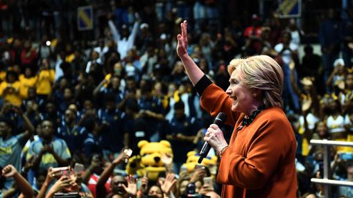 Hillary Clinton, esta semana en un acto de campaña en Carolina del Norte