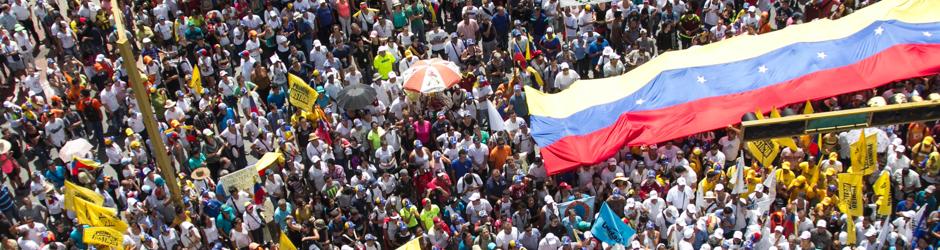 Protesta contra Maduro en isla Margarita el pasado día 26