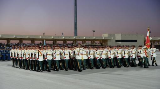 Desfile militar en Omán, este viernes en el 46 aniversario de independencia